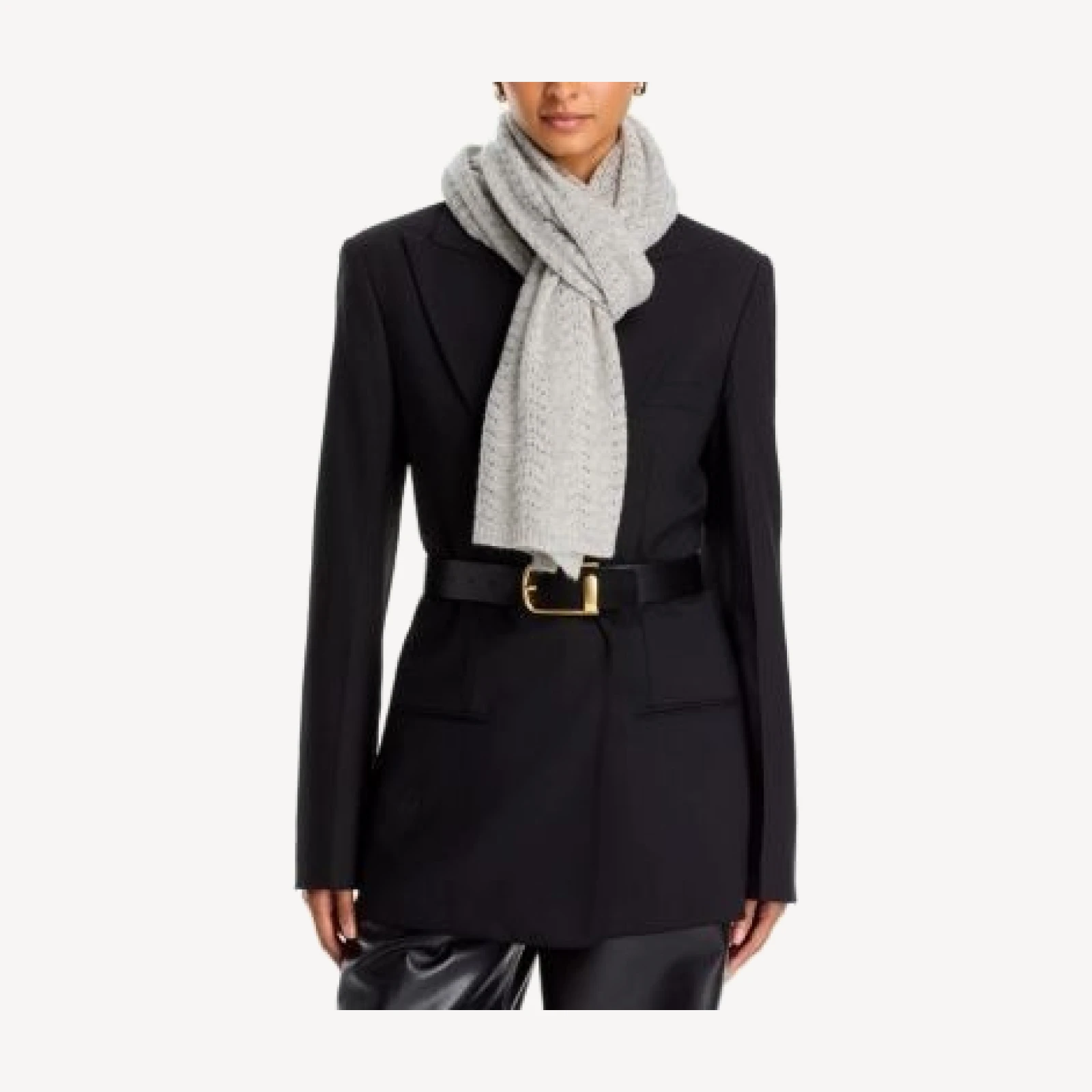 C by Bloomingdale's Cashmere Pointelle Oversized Blanket Scarf - Exclusive