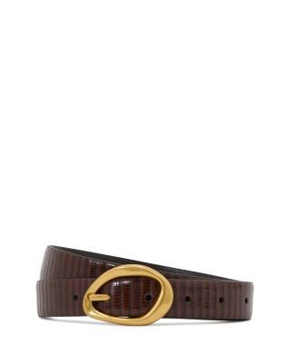 Reiss Women's Embossed Leather Belt