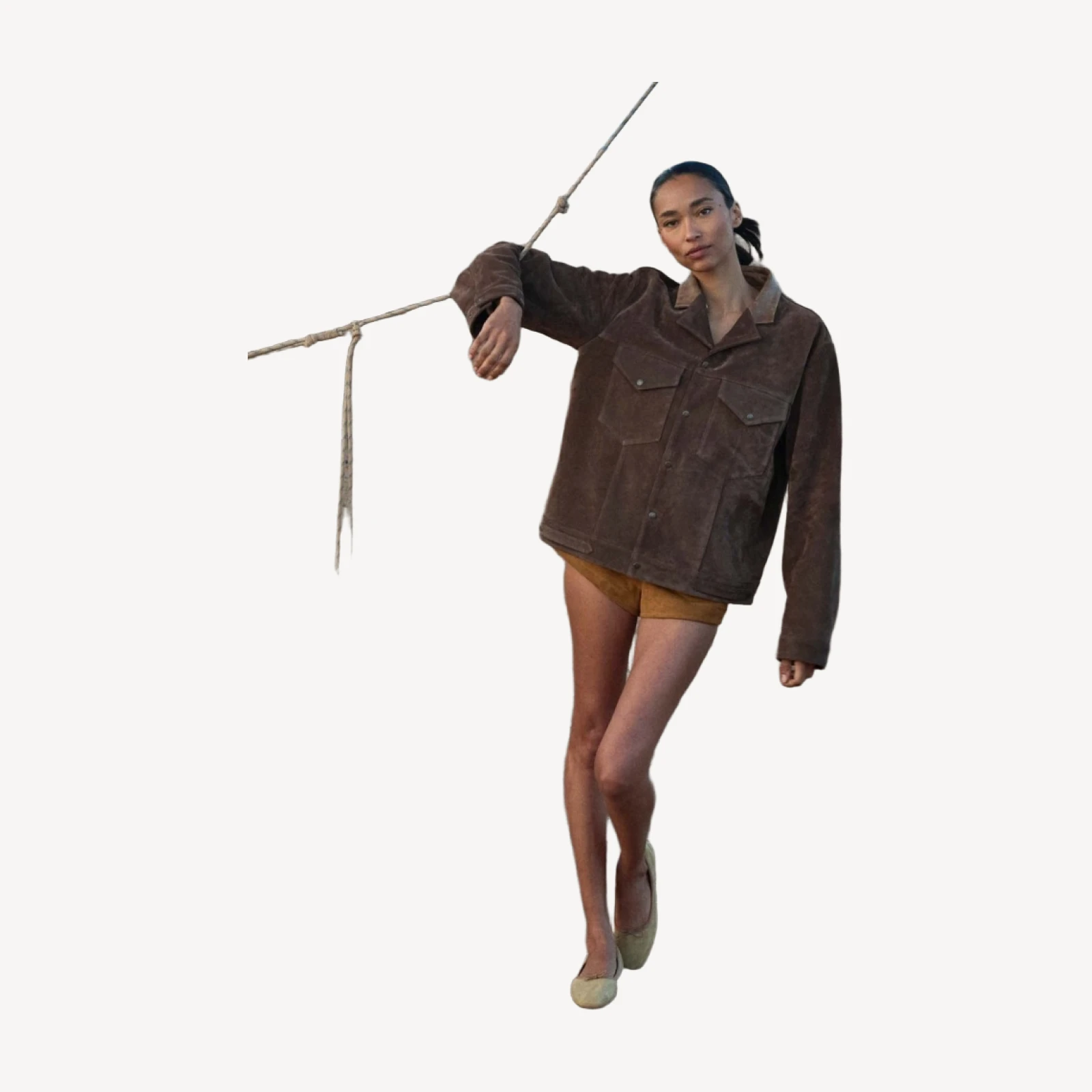 CARSON SUEDE JACKET -- SABLE
