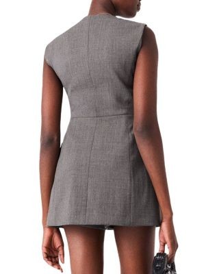 Maje Iendra Jewel Button Romper