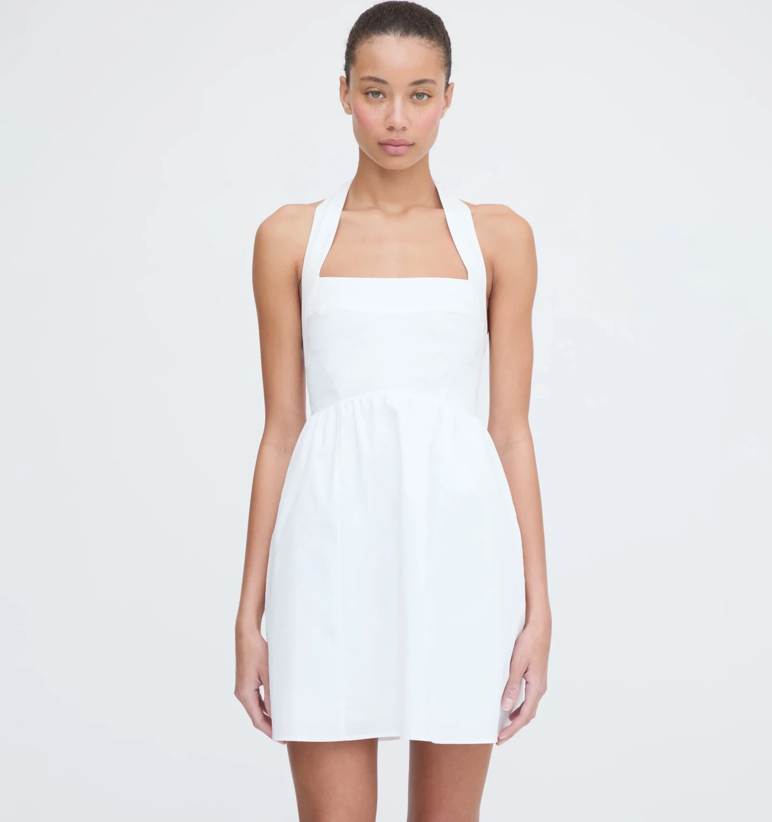 The Fleur Mini Dress - White