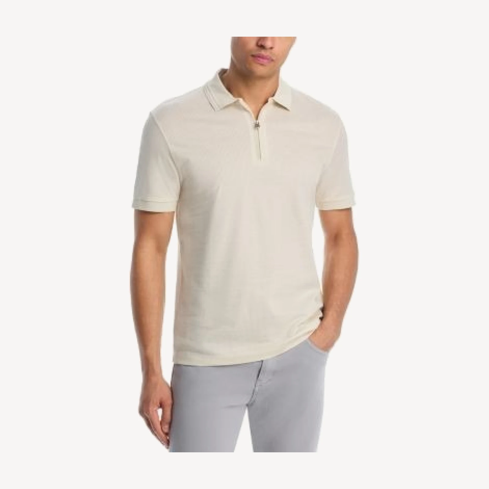 Boss H Paras Quarter Zip Polo Shirt