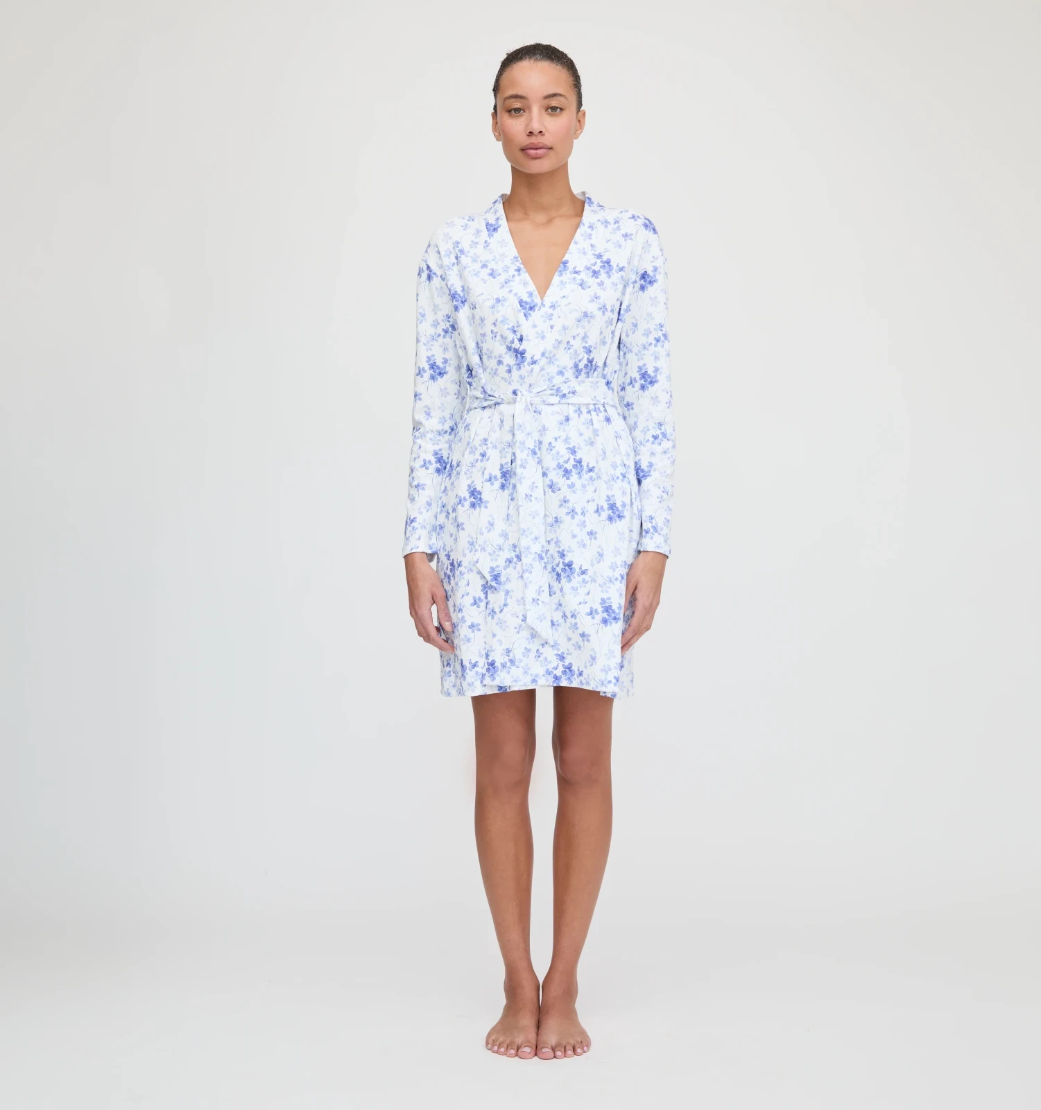 The Ivory Robe - Blue Sweet Peas