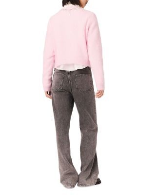 Maje Jewelry Collar Sweater