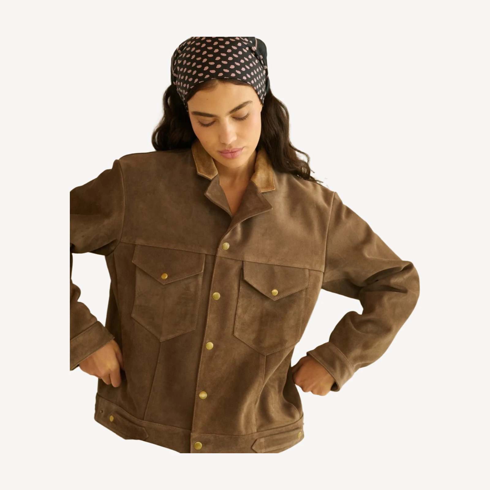 CARSON SUEDE JACKET -- SABLE