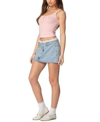 Edikted Tiana Henley Tank Top