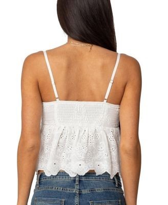 Edikted Emme Eyelet Corset Top