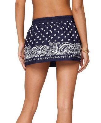 Edikted Hidi Bandana Print Mini Skirt