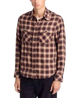Moncler Grenoble Camicia Plaid Regular Fit Button Down Shirt