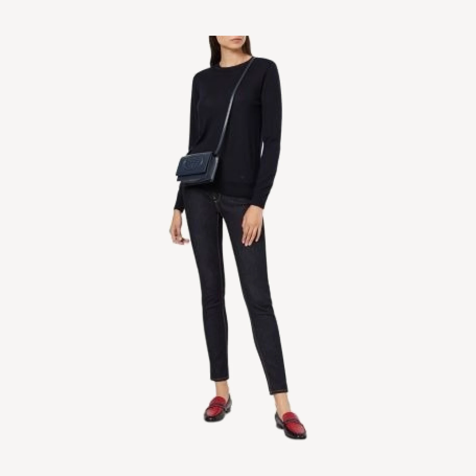 Emporio Armani Merino Wool Crewneck Sweater