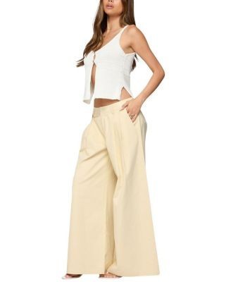 Edikted Mikinley Split Front Knit Tank Top