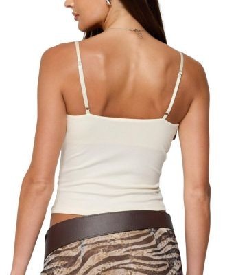 Edikted Layered Bra Cowl Neck Top