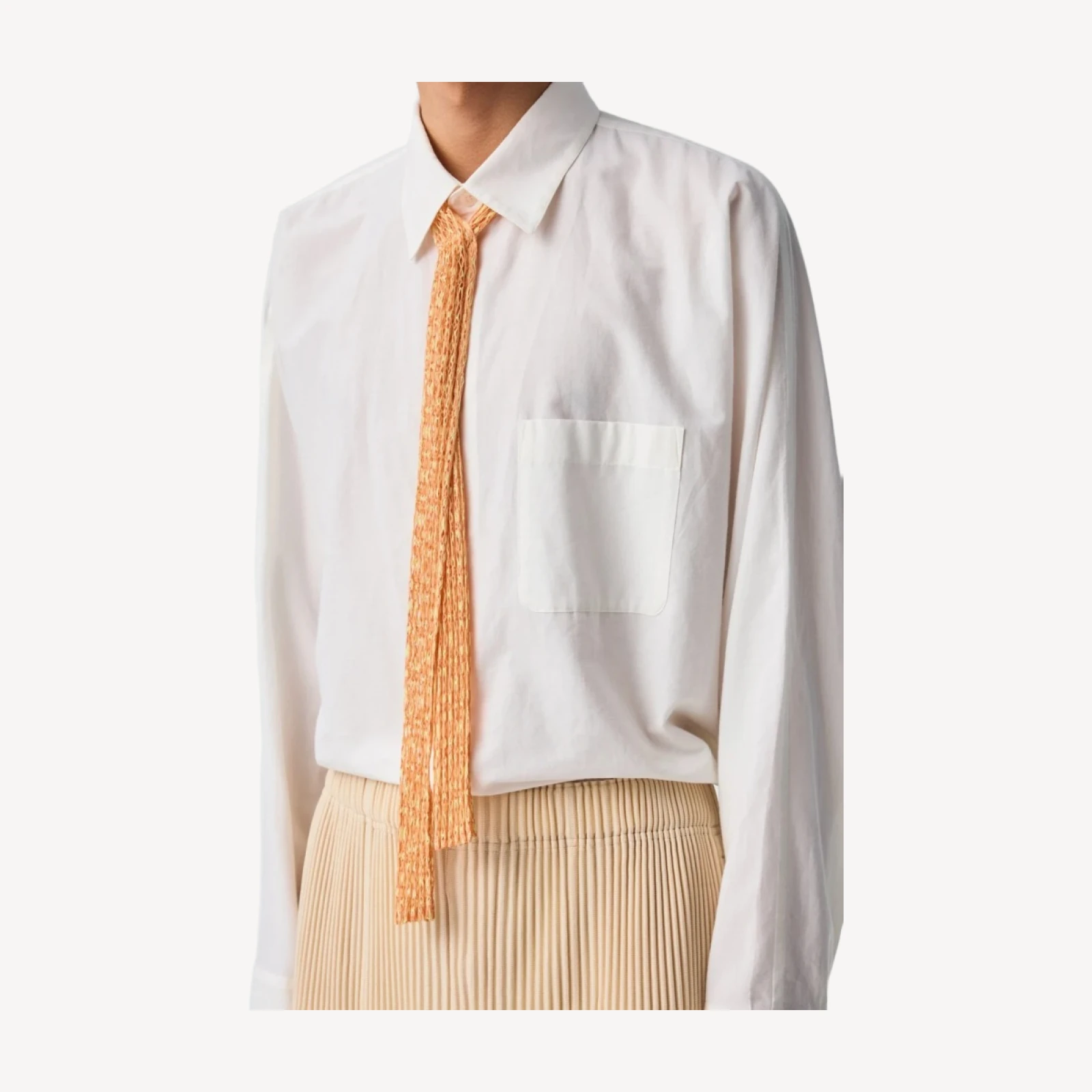 MESH PLEATS TIE