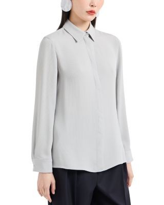 Emporio Armani Cannette Cady Blouse