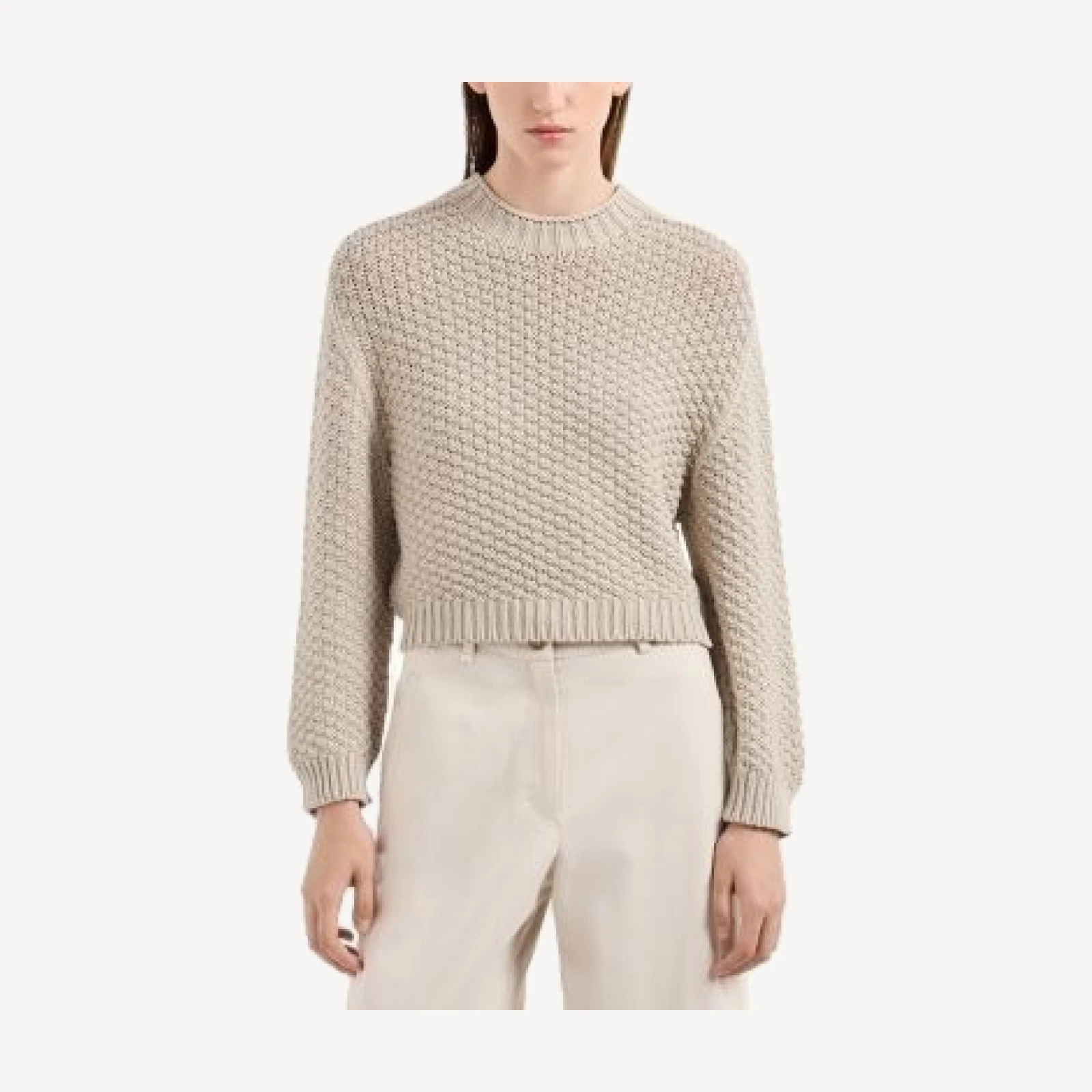 Emporio Armani Seamless Plain Knit Crewneck Sweater