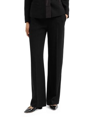 Emporio Armani Pull On Wide Leg Pants