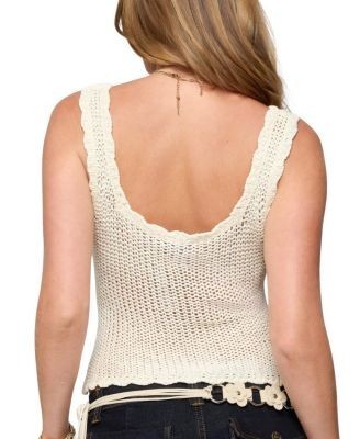 Edikted Aurelle Open Knit Tank Top