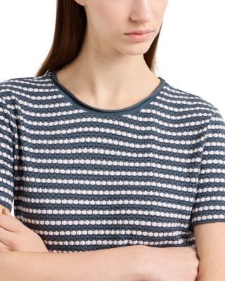 Emporio Armani Honeycomb Jacquard Jersey Top