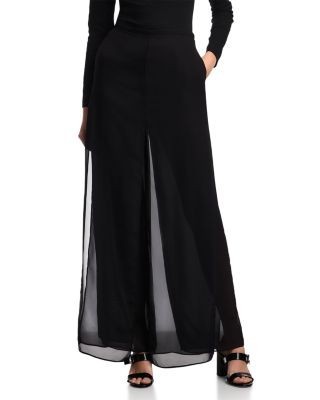 Emporio Armani Techno Georgette Multi Layer Trousers