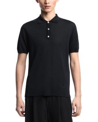 Emporio Armani Regular Fit Plain Knit Pullover Sweater Polo