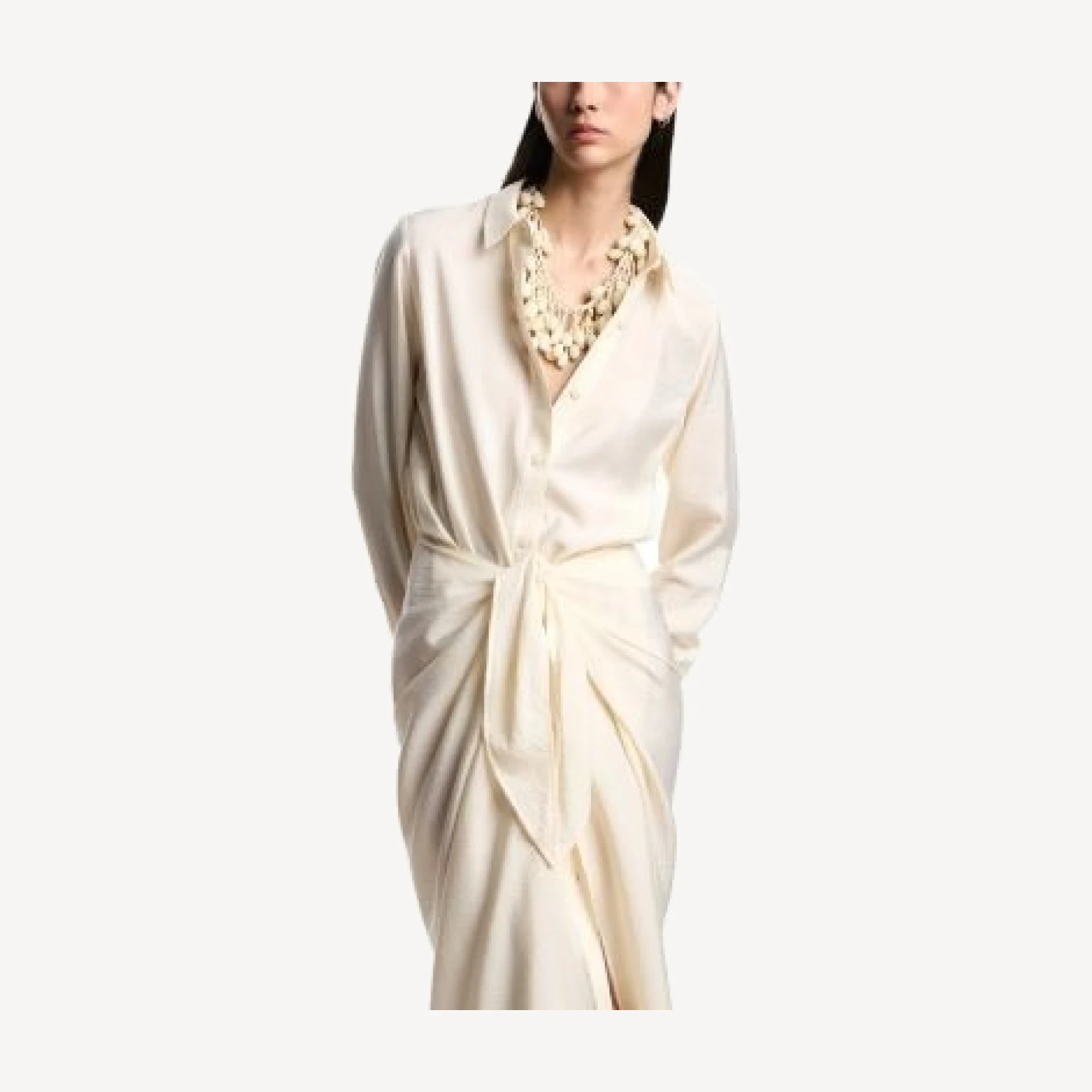 Emporio Armani Techno Wrap Maxi Dress