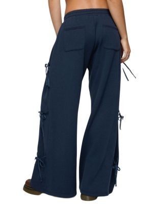 Edikted Claudette Baggy Ribbon Sweatpants