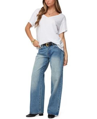 Edikted Sonora Oversized V Neck T Shirt