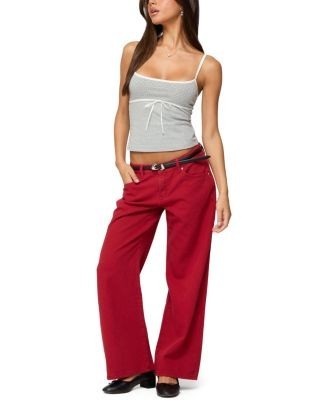 Edikted Rhoda Contrast Polka Dot Tank Top
