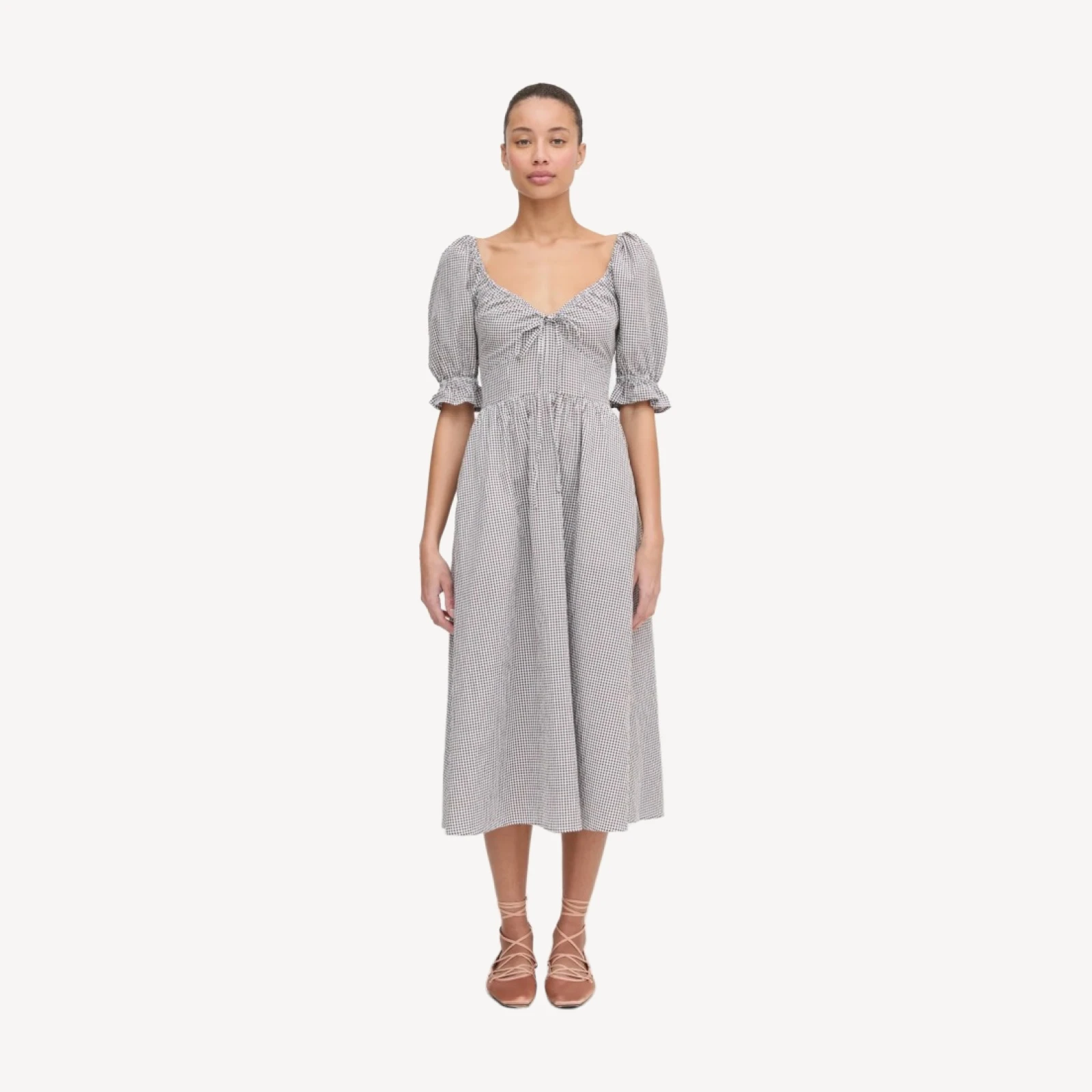 The Ophelia Dress - Chocolate Gingham