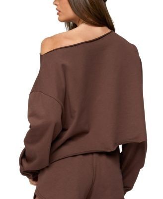 Edikted Kordelia Off Shoulder Sweatshirt