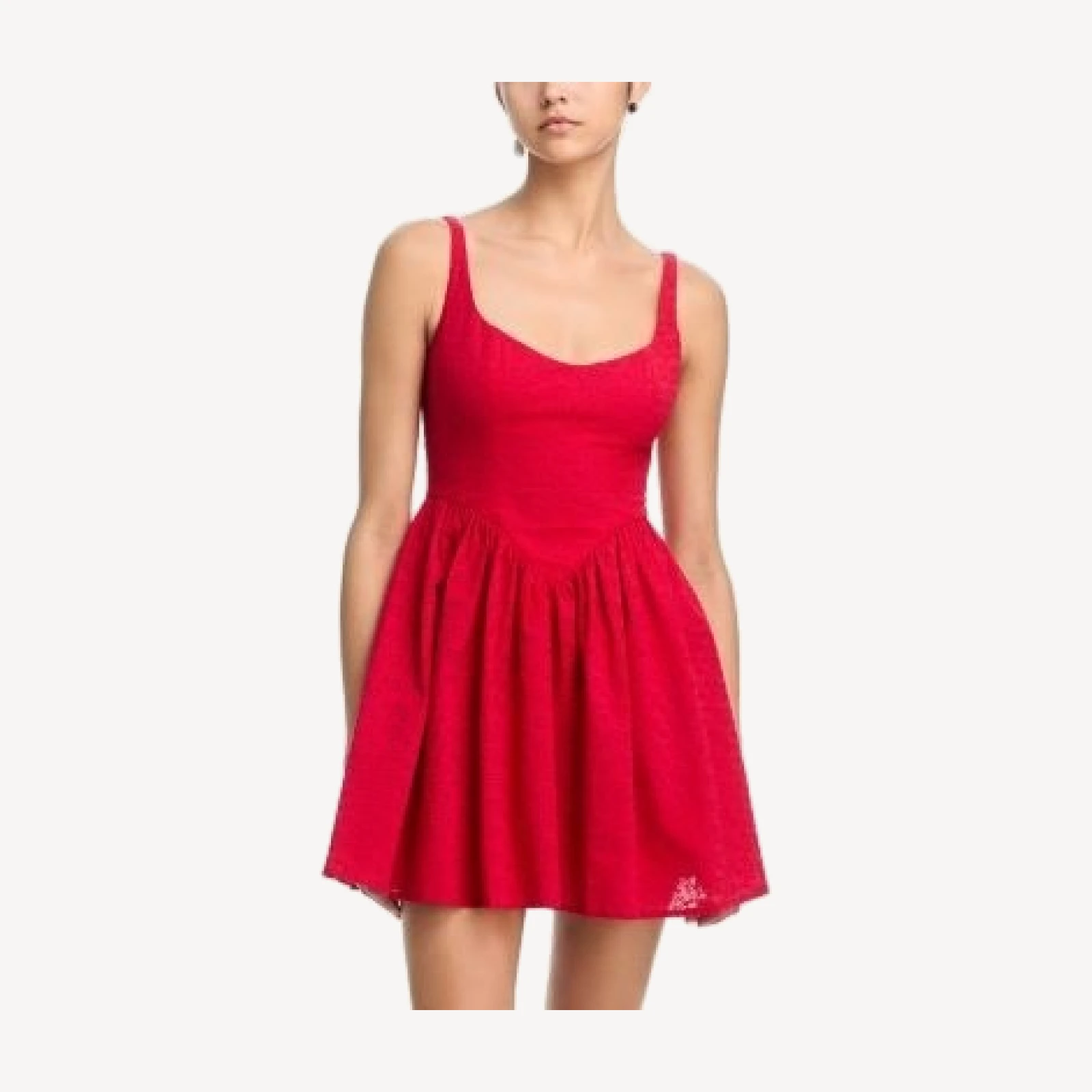 Aqua Scoop Neck Mini Dress - Exclusive