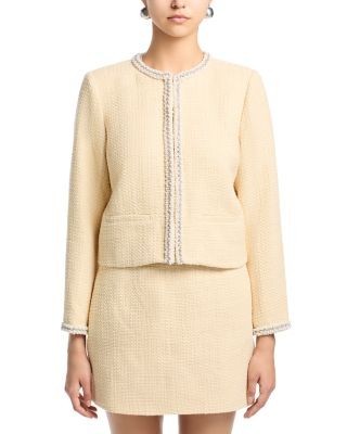 Aqua Pearl Tweed Blazer - Exclusive