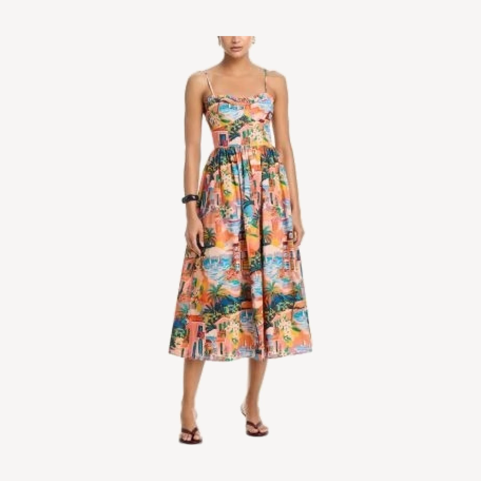 Aqua Summer Escape Midi Dress - Exclusive