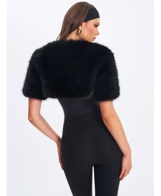 Miss Circle Kori Faux Fur Micro Bolero, photo 4