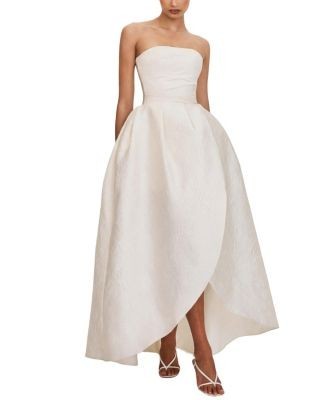 Miss Circle Tomika Jacquard Dipped Hem Wedding Gown