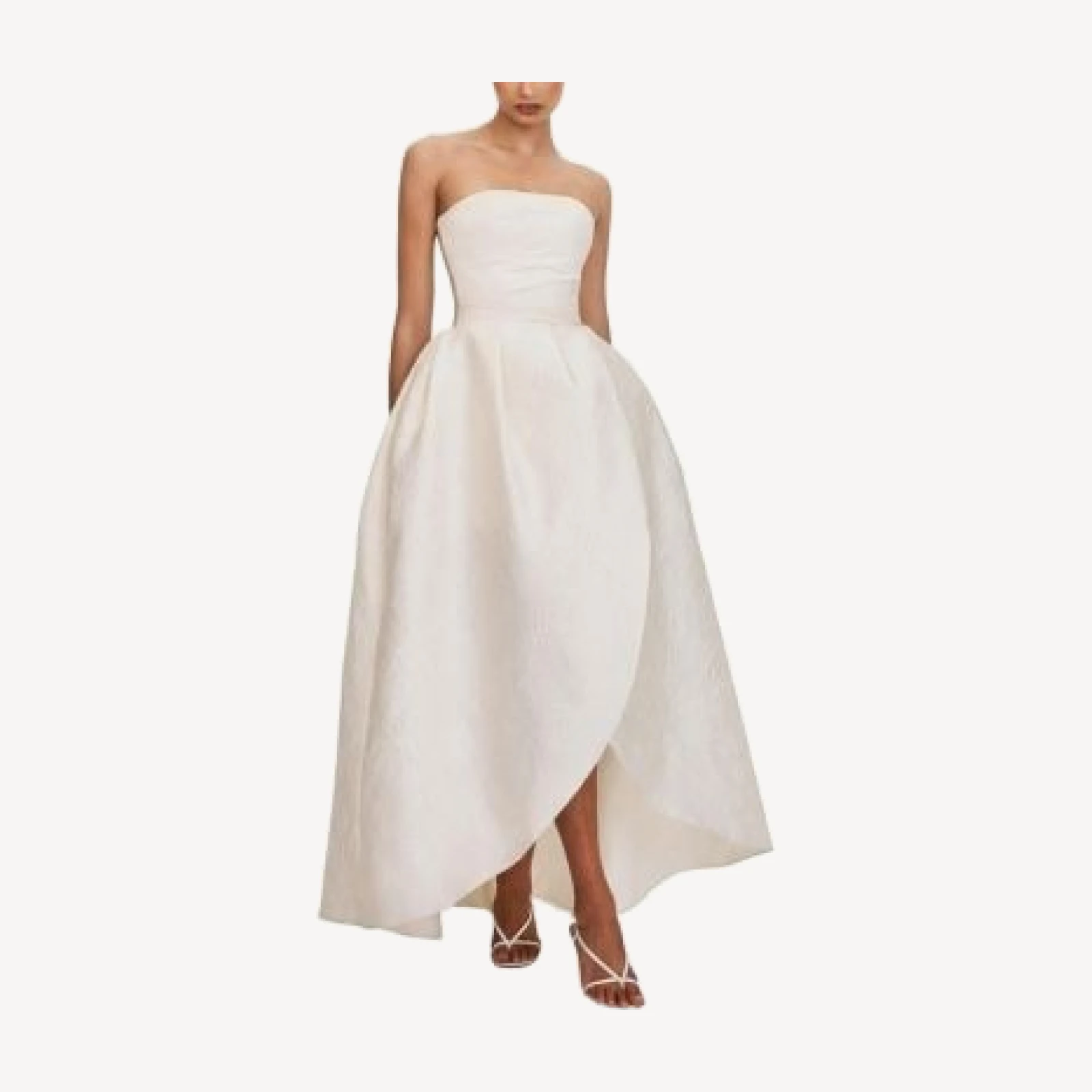 Miss Circle Tomika Jacquard Dipped Hem Wedding Gown