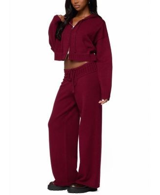 Edikted Russell Knit Hooded Cardigan