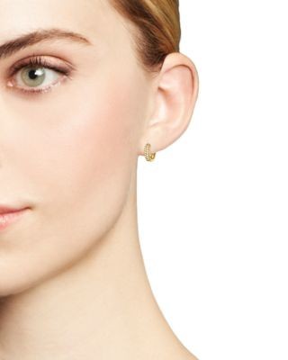 Bloomingdale's Fine Collection Diamond Mini Hoop Earrings in 14K Yellow Gold, .15 tcw