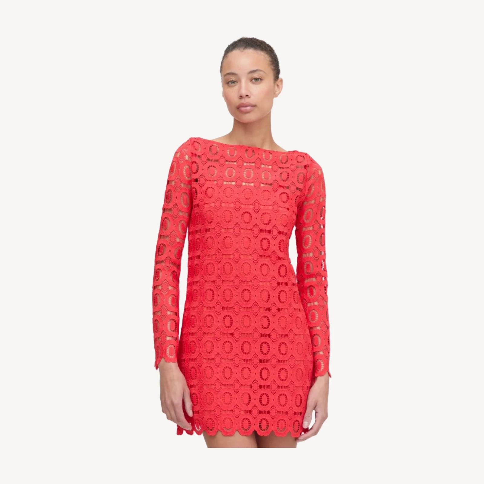 The Eliza Mini Dress - Poppy Lace