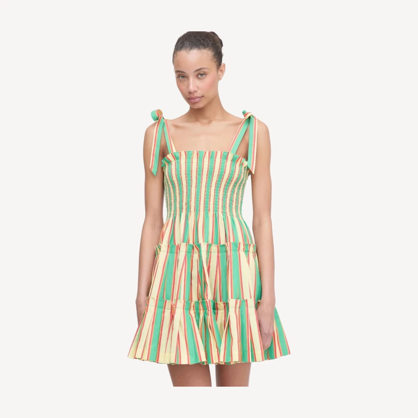 The Ribbon Charlotte Nap Dress - Rockhouse Stripe