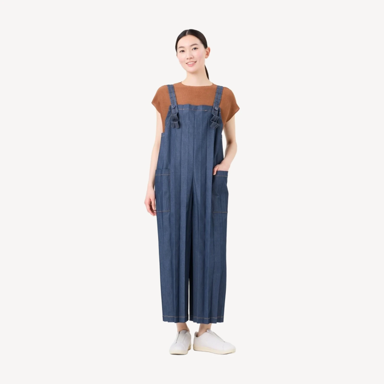 DENIM PLEATS BOTTOM
