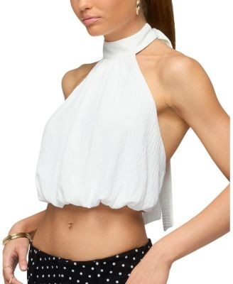 Edikted Senya High Neck Bubble Halter Top