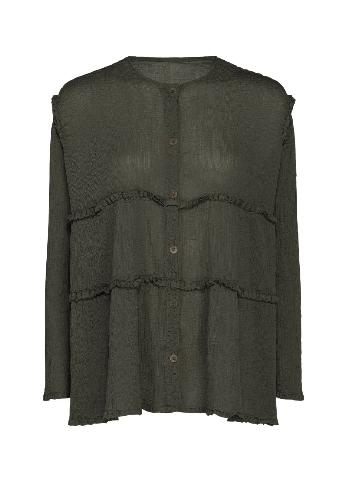 FLARE SEE-THROUGH CREPE