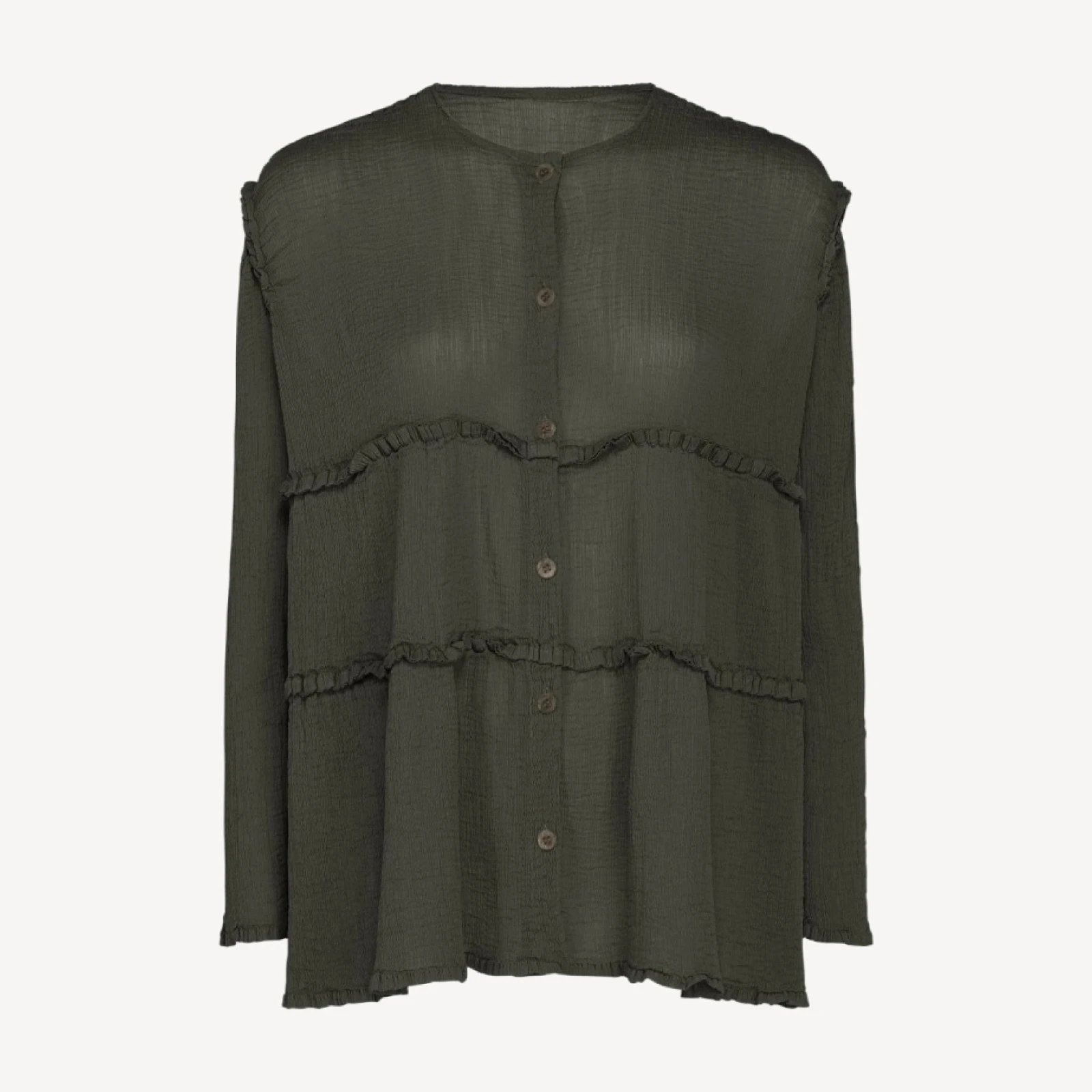 FLARE SEE-THROUGH CREPE