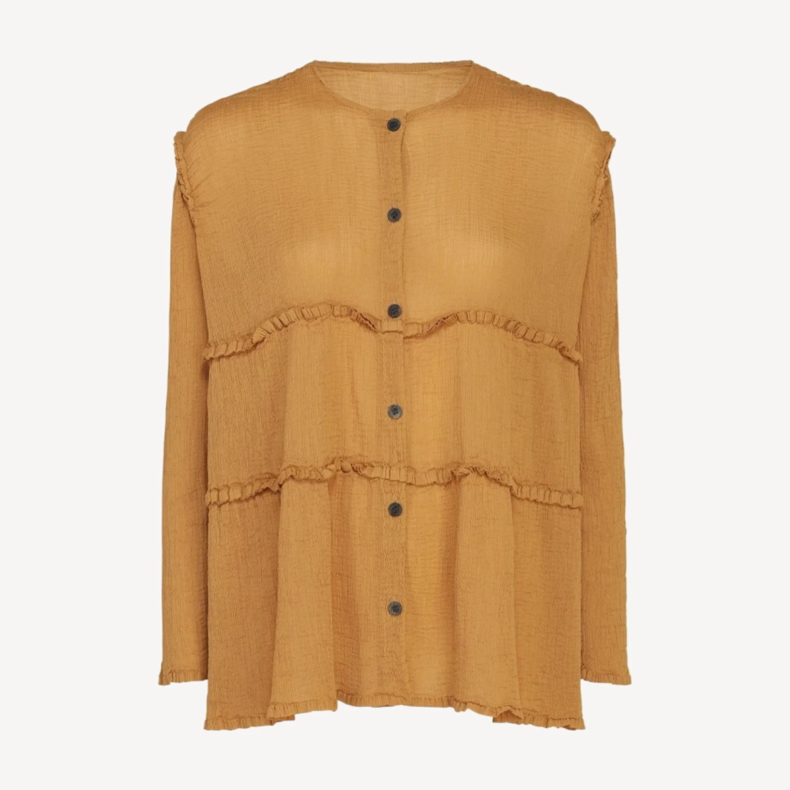 FLARE SEE-THROUGH CREPE