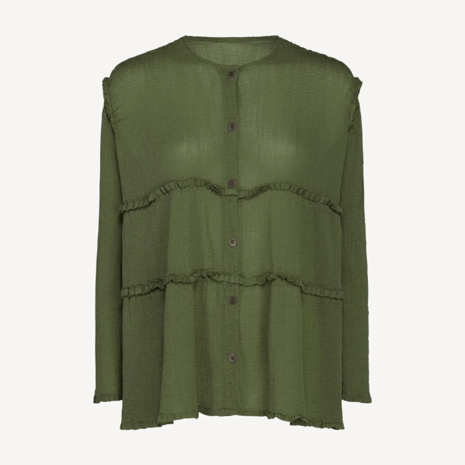 FLARE SEE-THROUGH CREPE