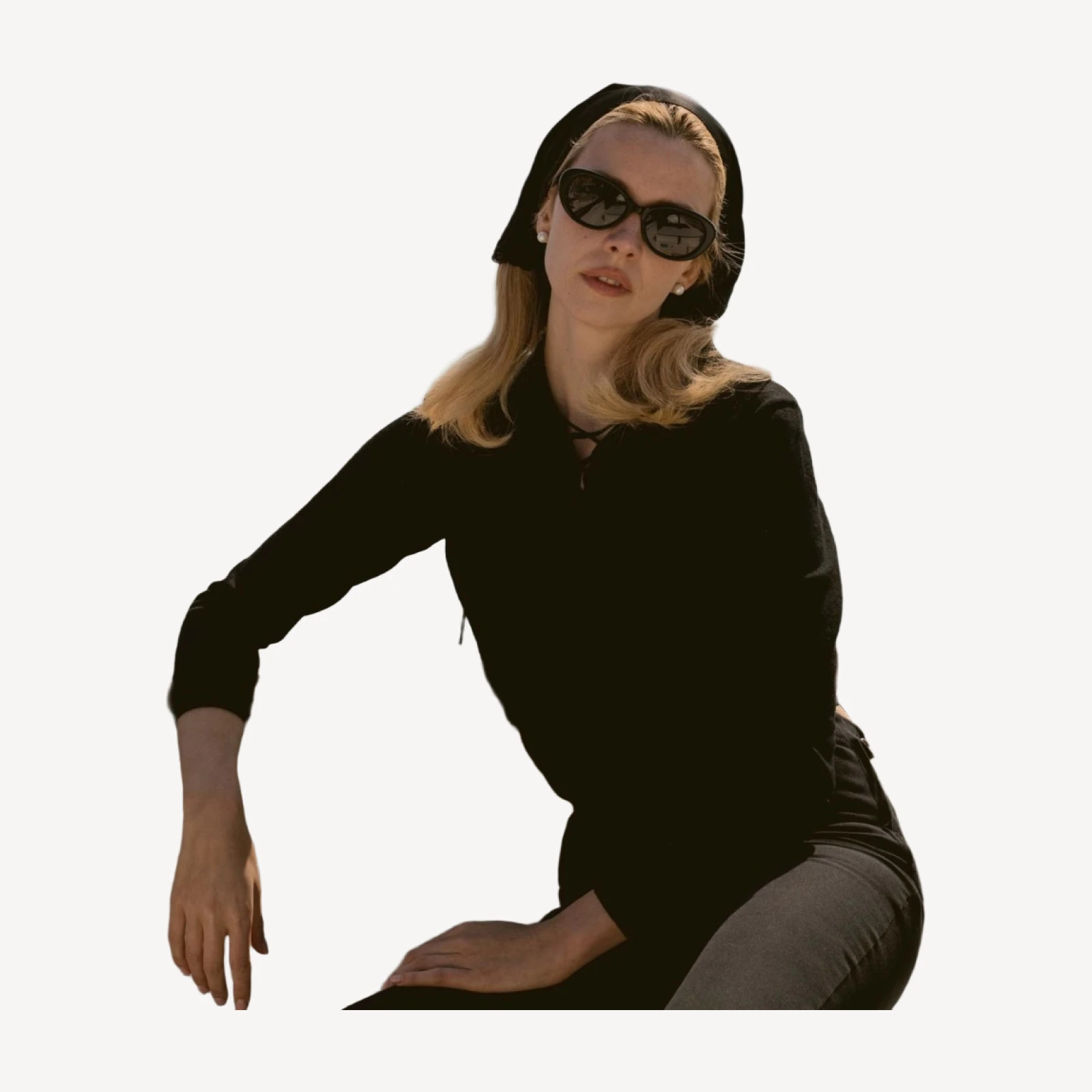 DÔEN BY GARRETT LEIGHT INGÉNUE SUNGLASSES -- BLACK