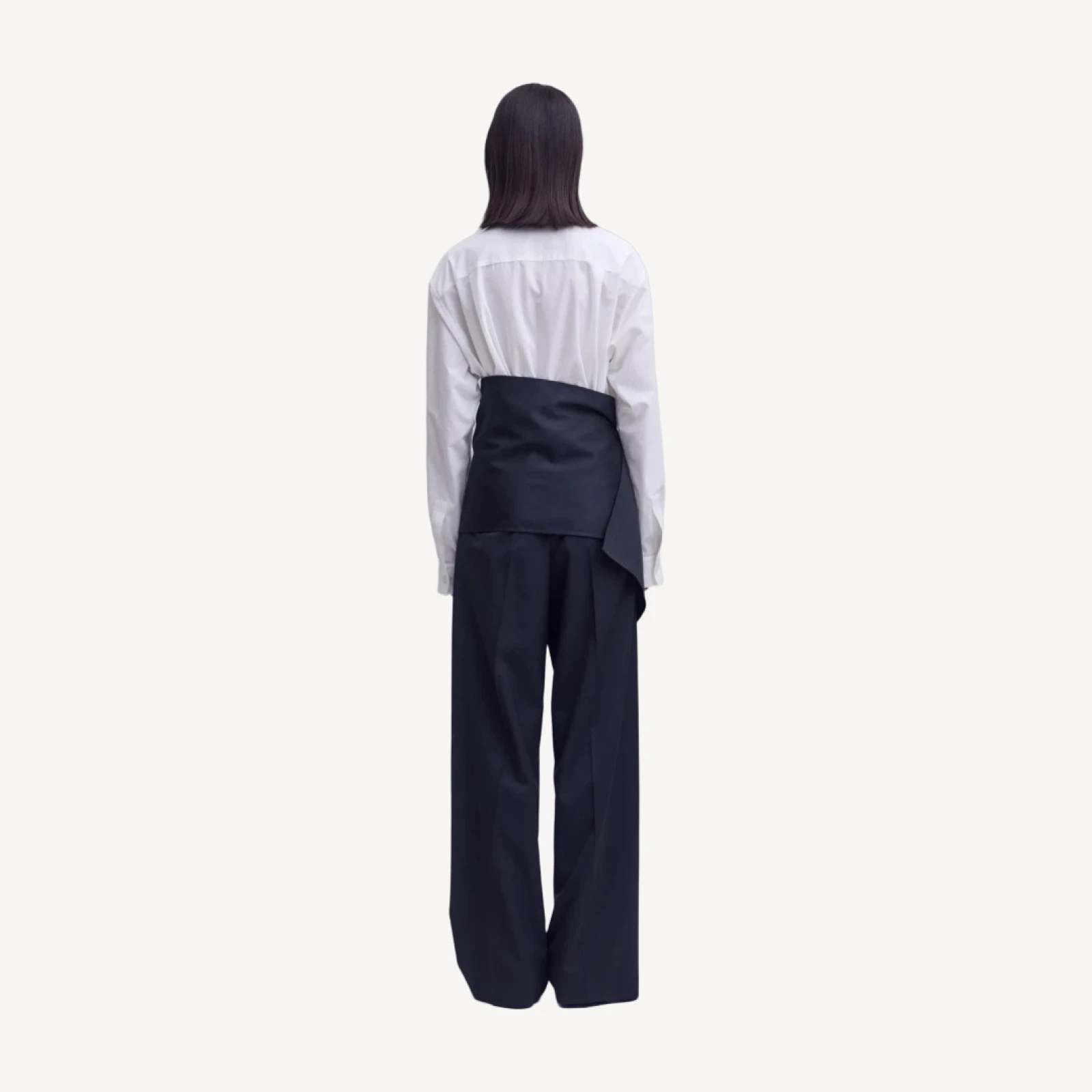 LUSTROUS WOOL PANTS
