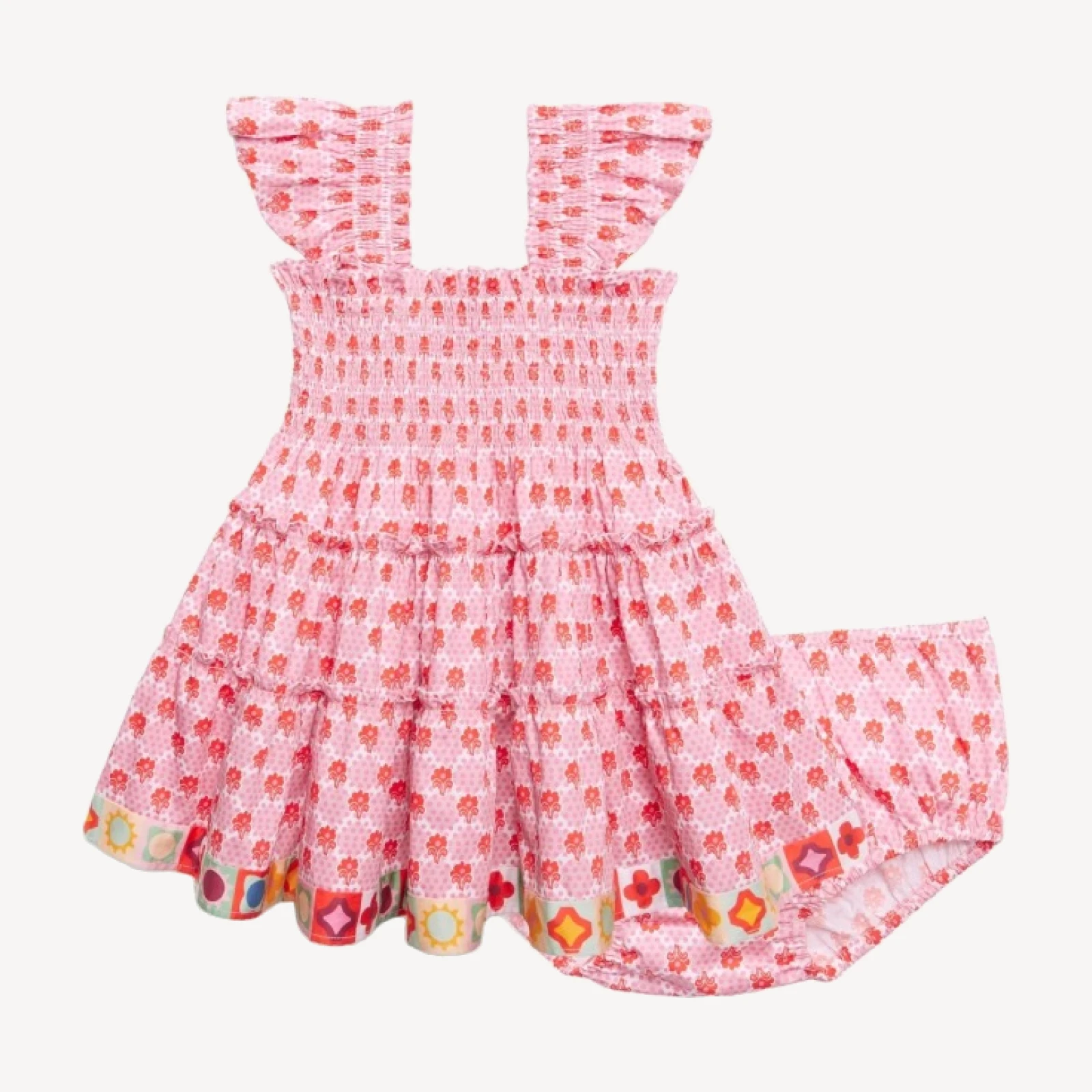 The Baby Ellie Nap Dress - Pink Cala Check