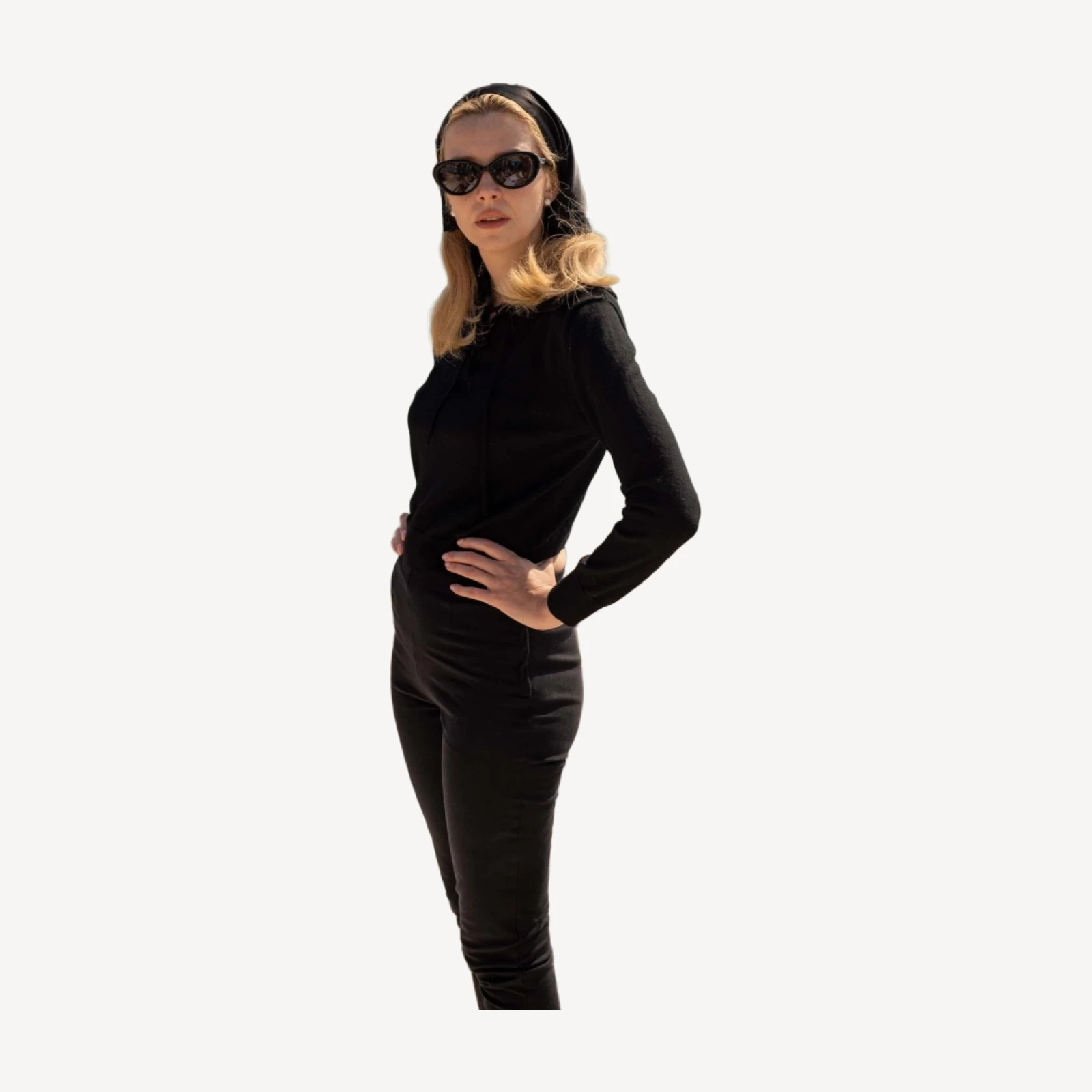 DÔEN BY GARRETT LEIGHT INGÉNUE SUNGLASSES -- BLACK